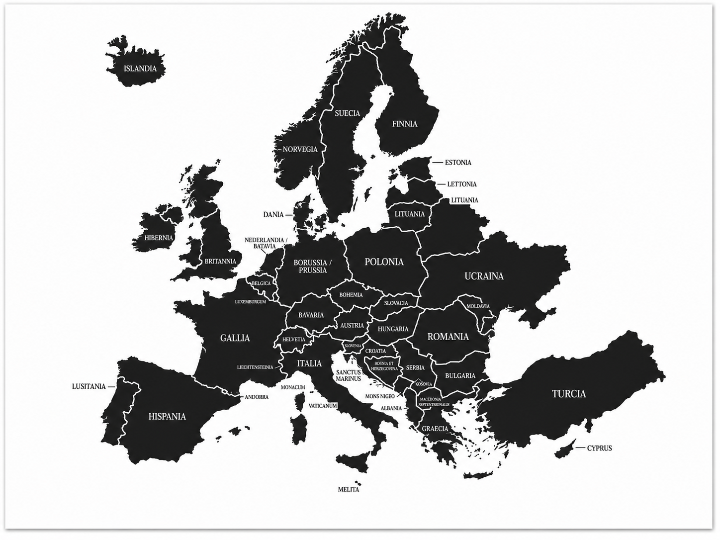 Europa Karte EUROPAS